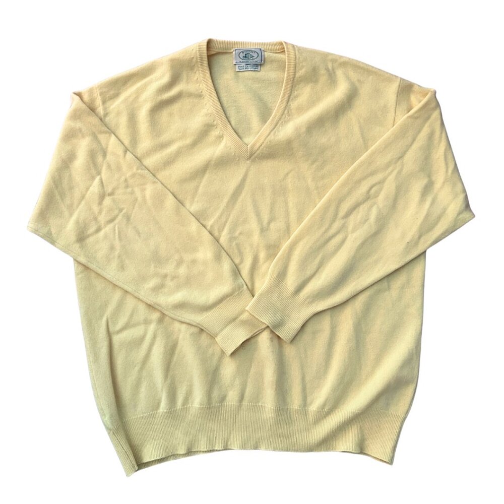 100% Scottish Cashmere McCulley's of Highlands Mens V-Neck Sweater